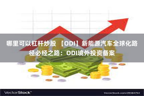 哪里可以杠杆炒股 【ODI】新能源汽车全球化路径必经之路：ODI境外投资备案