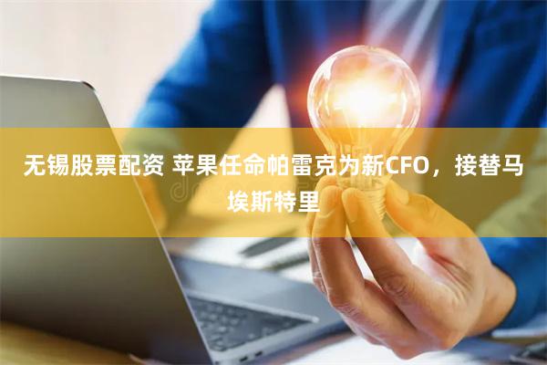 无锡股票配资 苹果任命帕雷克为新CFO，接替马埃斯特里