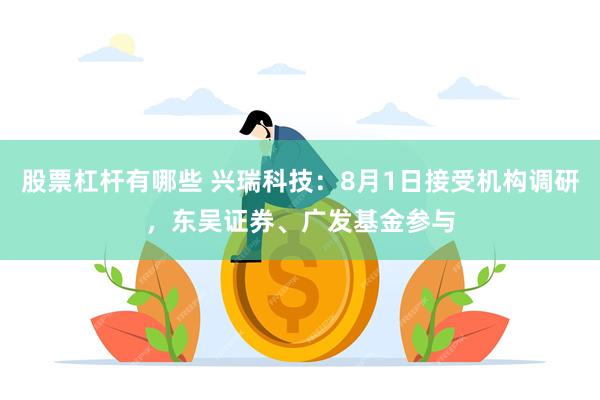 股票杠杆有哪些 兴瑞科技：8月1日接受机构调研，东吴证券、广发基金参与