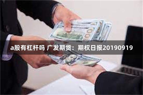 a股有杠杆吗 广发期货：期权日报20190919