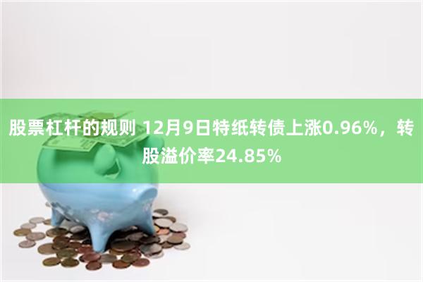 股票杠杆的规则 12月9日特纸转债上涨0.96%，转股溢价率24.85%