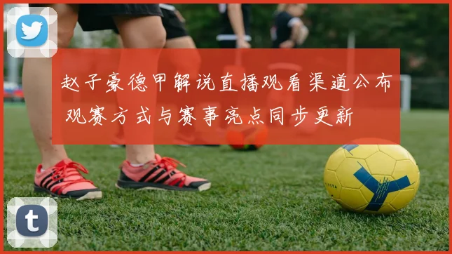 赵子豪德甲解说直播观看渠道公布 观赛方式与赛事亮点同步更新